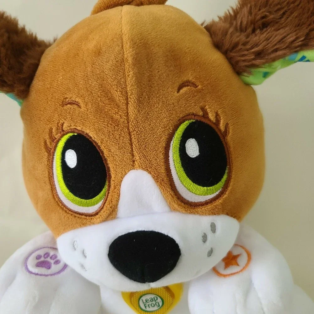 Leap Frog Speak and Learn Brown White Green Big Eyed Puppy